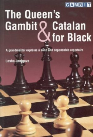 کتاب "گامبی وزیر و کاتالان برای سیاه" اثر لاشا جانجگاوا (Lasha Janjgava - The Queen's Gambit & Catalan for Black)