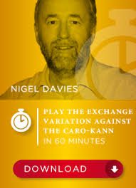ویدئو "اجرای واریانت تعویض علیه کارو–کان" با تدریس نایجل دیویس (Nigel Davies _ Play The Exchange Variation Against The Caro-Kann)